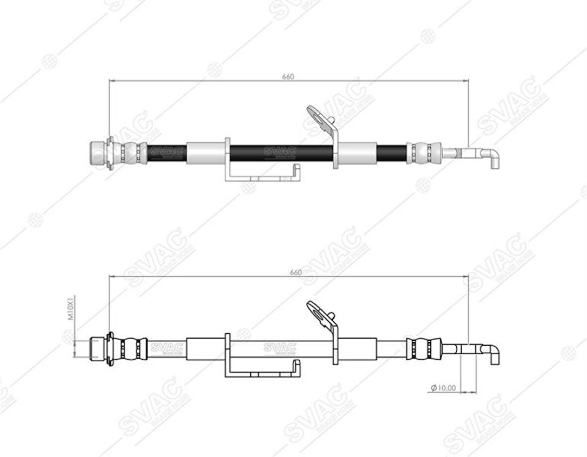 Toyota Fren Hortumu On Sol Corolla Aurıs 07-> Verso 09-> - Svac 76-0128