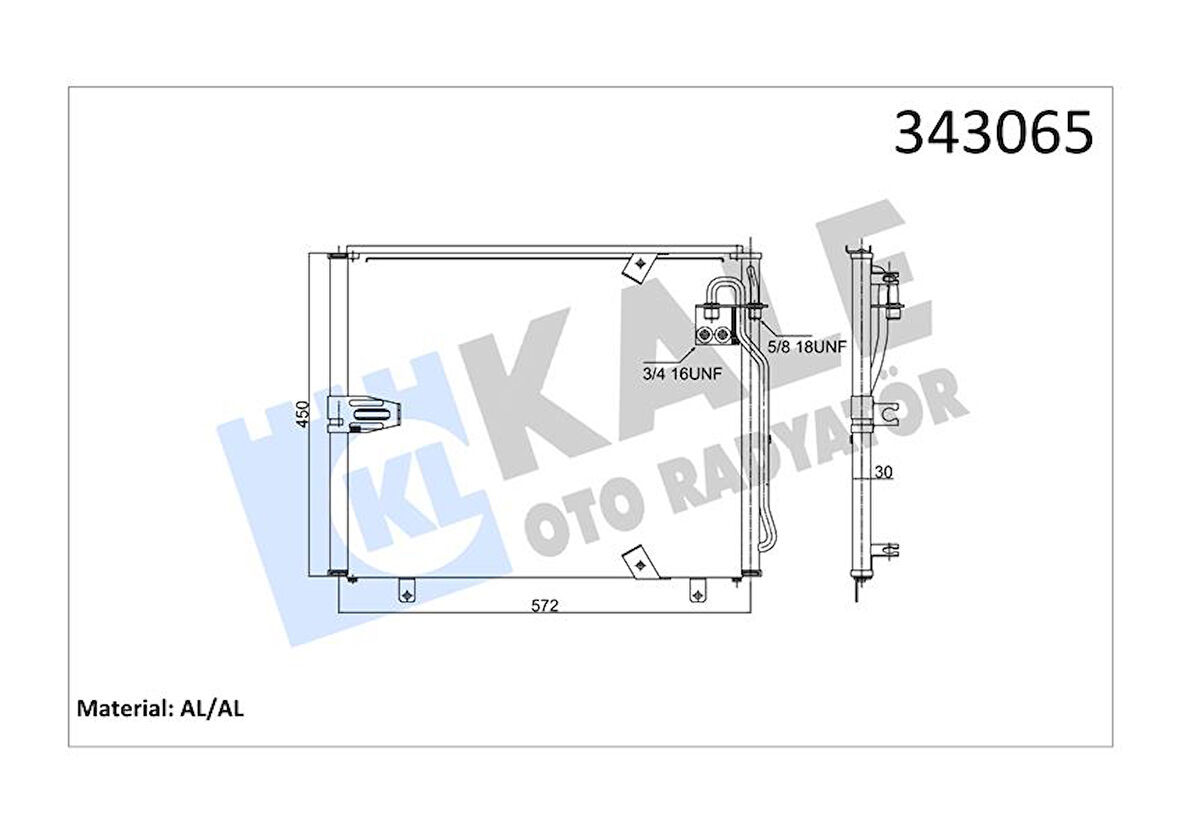 Bmw Klima Radyatoru Bmw E32 E34 - Kale 343065