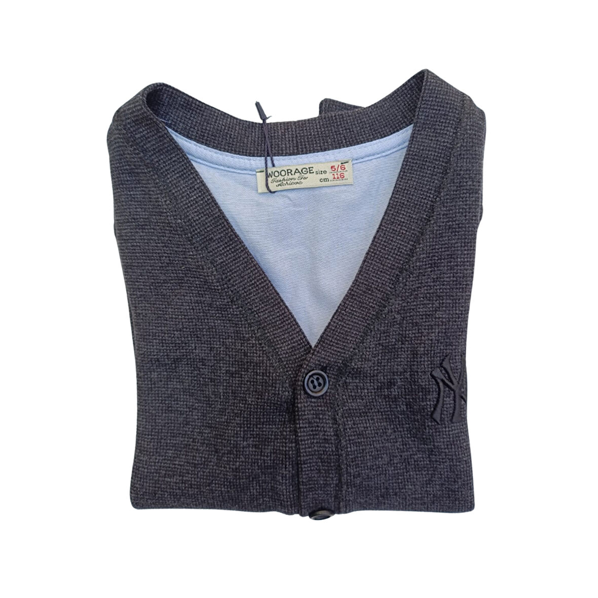  Erkek Çocuk Okul Hırkası Koyu Gri (Antrasit)