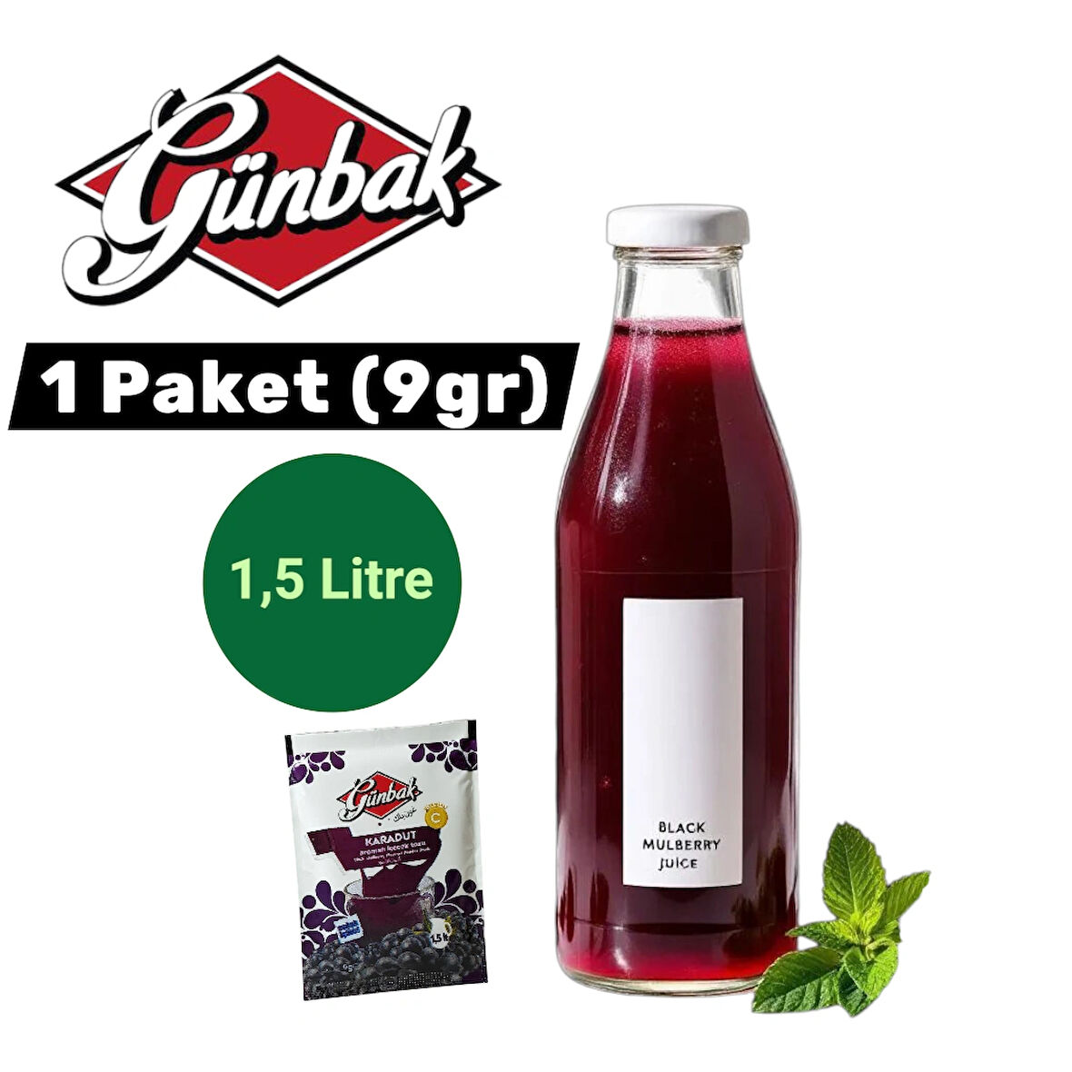 Karadut Aromalı Toz İçecek (9gr X 24 Adet)
