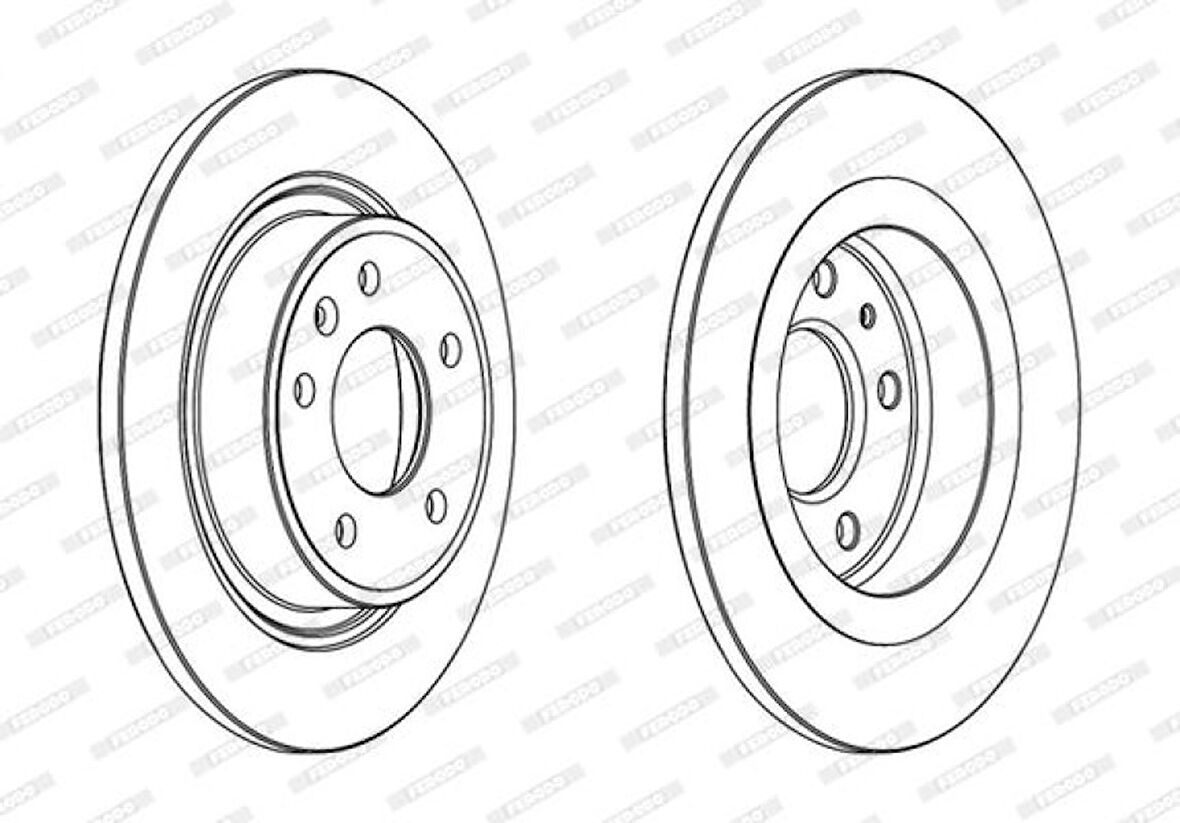 Opel Fren Diski Arka - Takım 16 İnch 292mm - Frd Ddf1871c