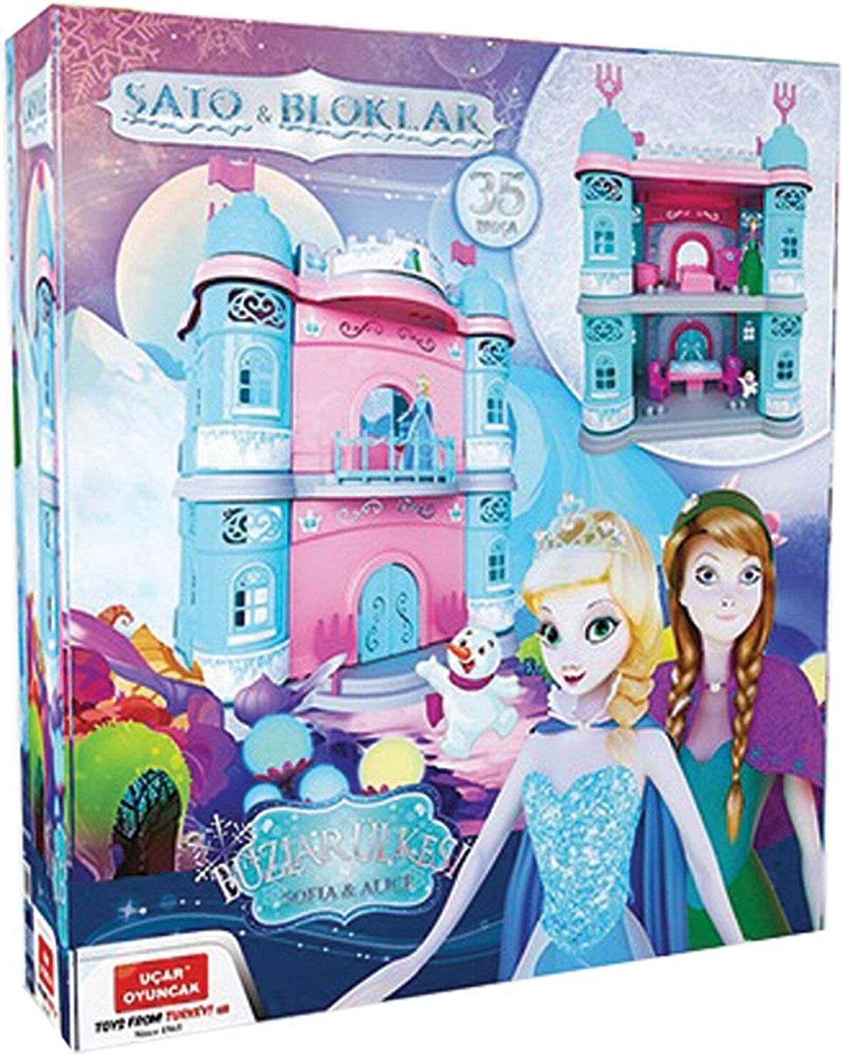 Uçar Şato Set Kutulu 35 Parça Bloklu