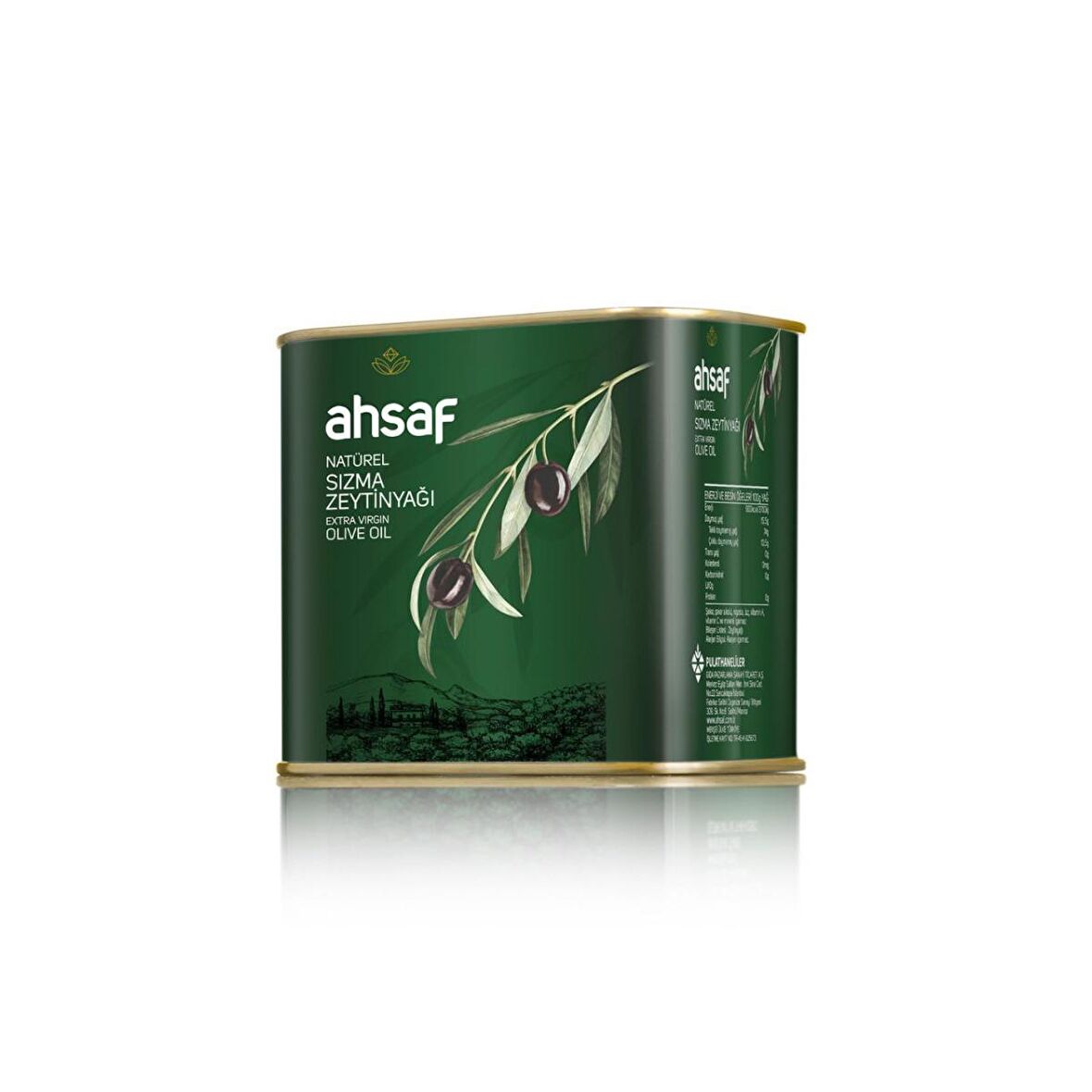 Ahsaf Sızma Zeytinyağı 500 ml Teneke 