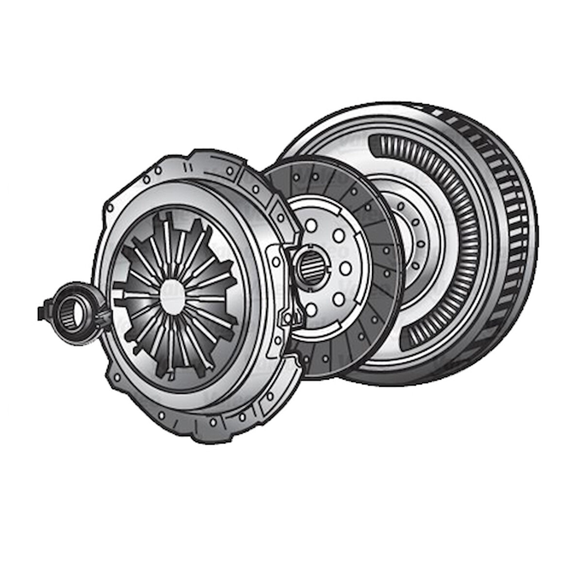 Vag Volant+debriyaj Set Caddy Passat Golf V A3 Jetta Superb Bjb Bls Bxe Bkc 1,9 Tdi Golf VI A3 Cayb Cayc - Valeo 835209