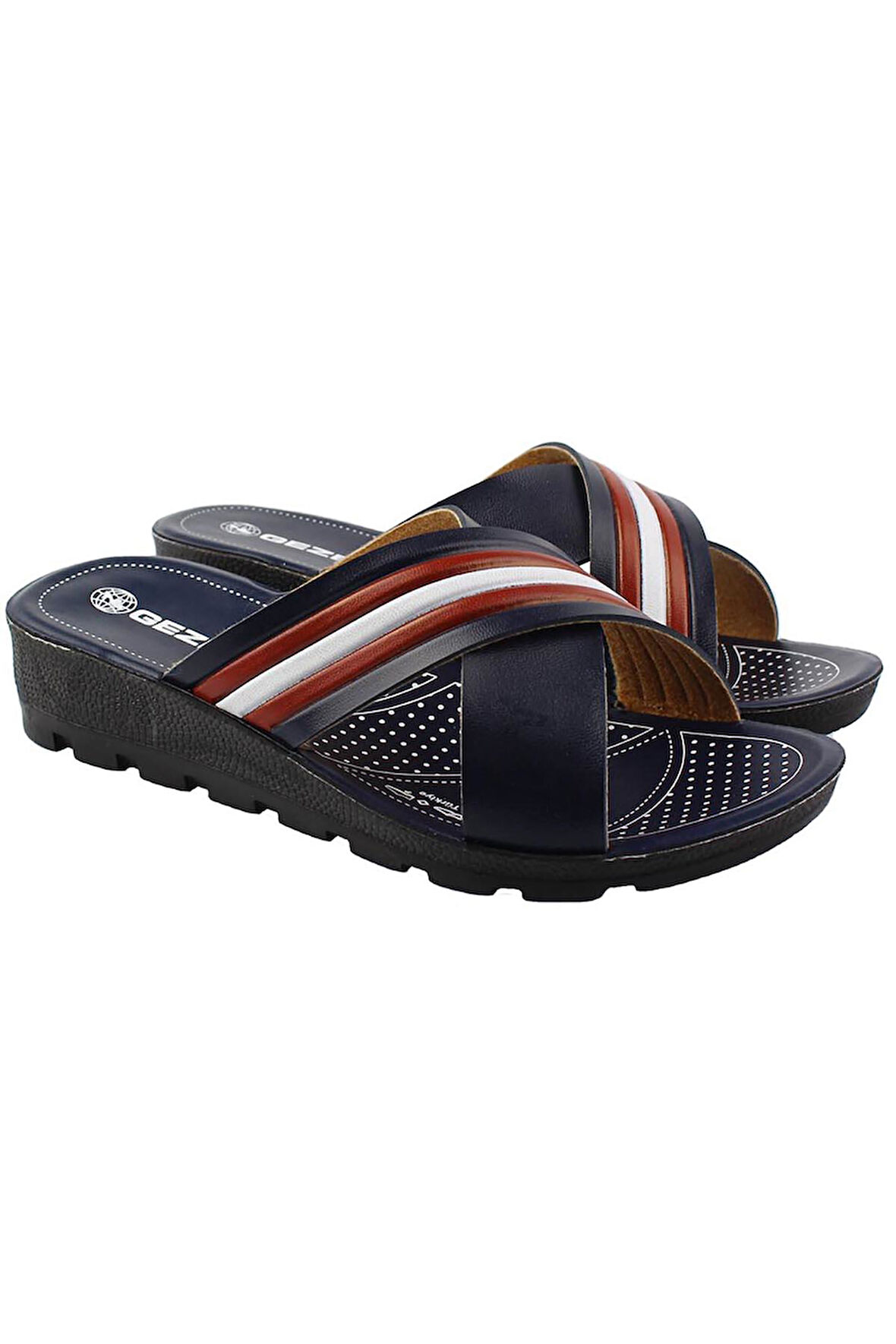 Gezer 13075 Yazlık 4 Cm Topuklu Hafif Taban Günlük Kadın Terlik