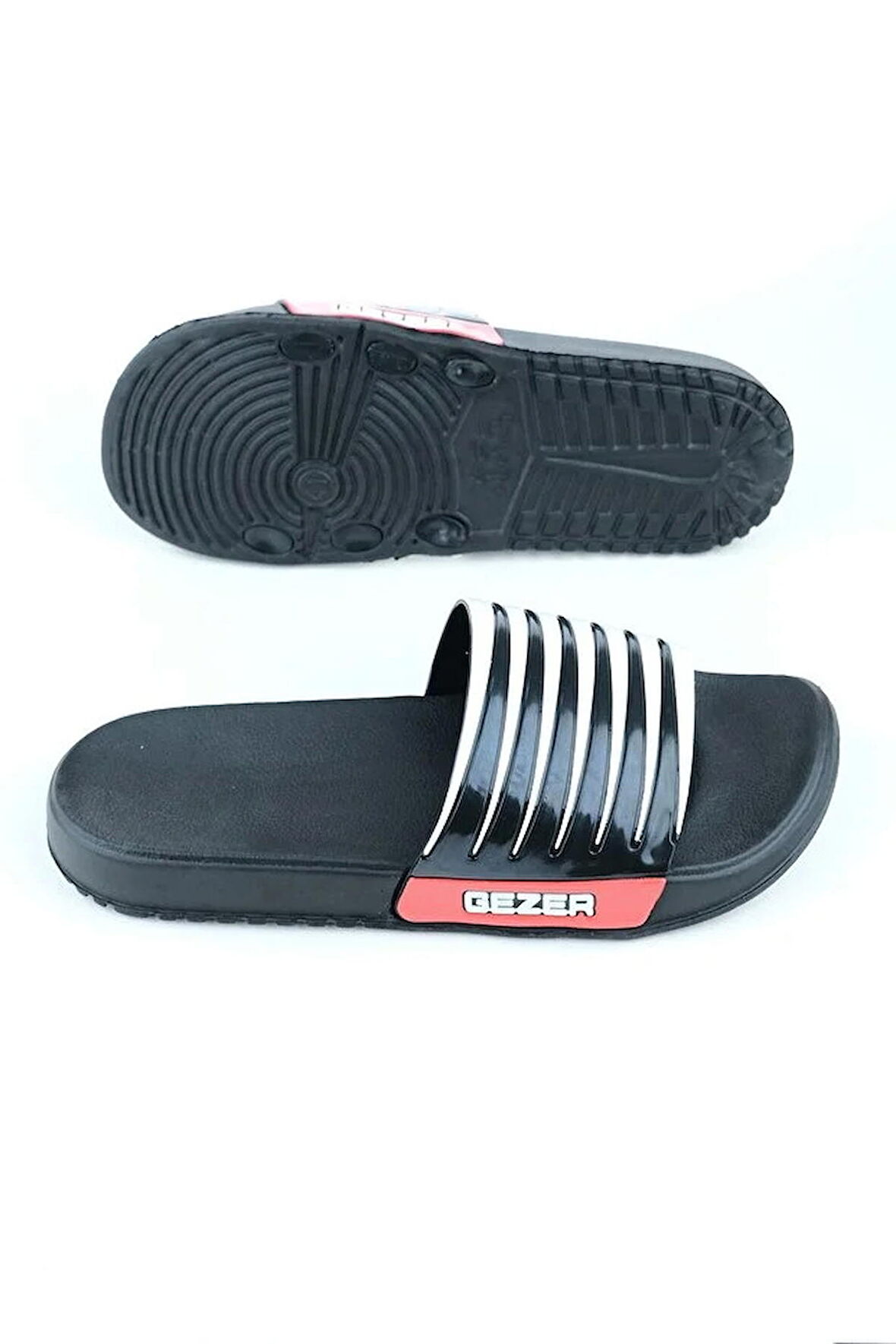 Gezer Erkek Terlik Rahat Taban Lüx Banyo Havuz Plaj 12470 Siyah
