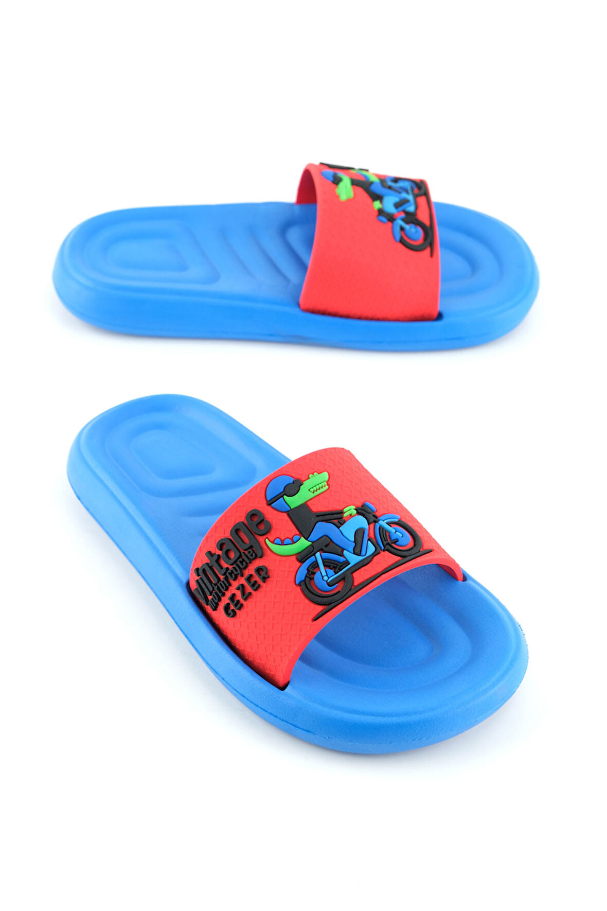 Gezer Yazlık Erkek Çocuk Eva Islak Zemine Uygun Banyo Havuz Plaj Terlik