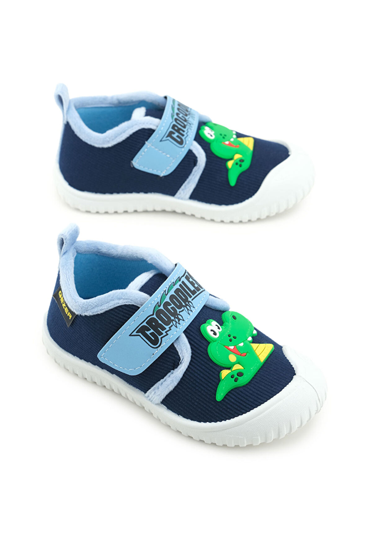 Gezer Erkek Çocuk Kışlık Tek Cırt Cırtlı Ayarlanabilir Rahat Taban Ev, Bahçe, Okul, Kreş Panduf Ayakkabı