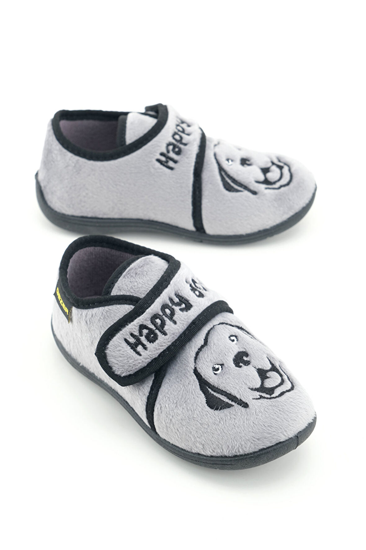 Gezer Erkek Çocuk Kışlık Tek Cırt Cırtlı Ayarlanabilir Rahat Taban Ev, Bahçe, Okul, Kreş Panduf Ayakkabı