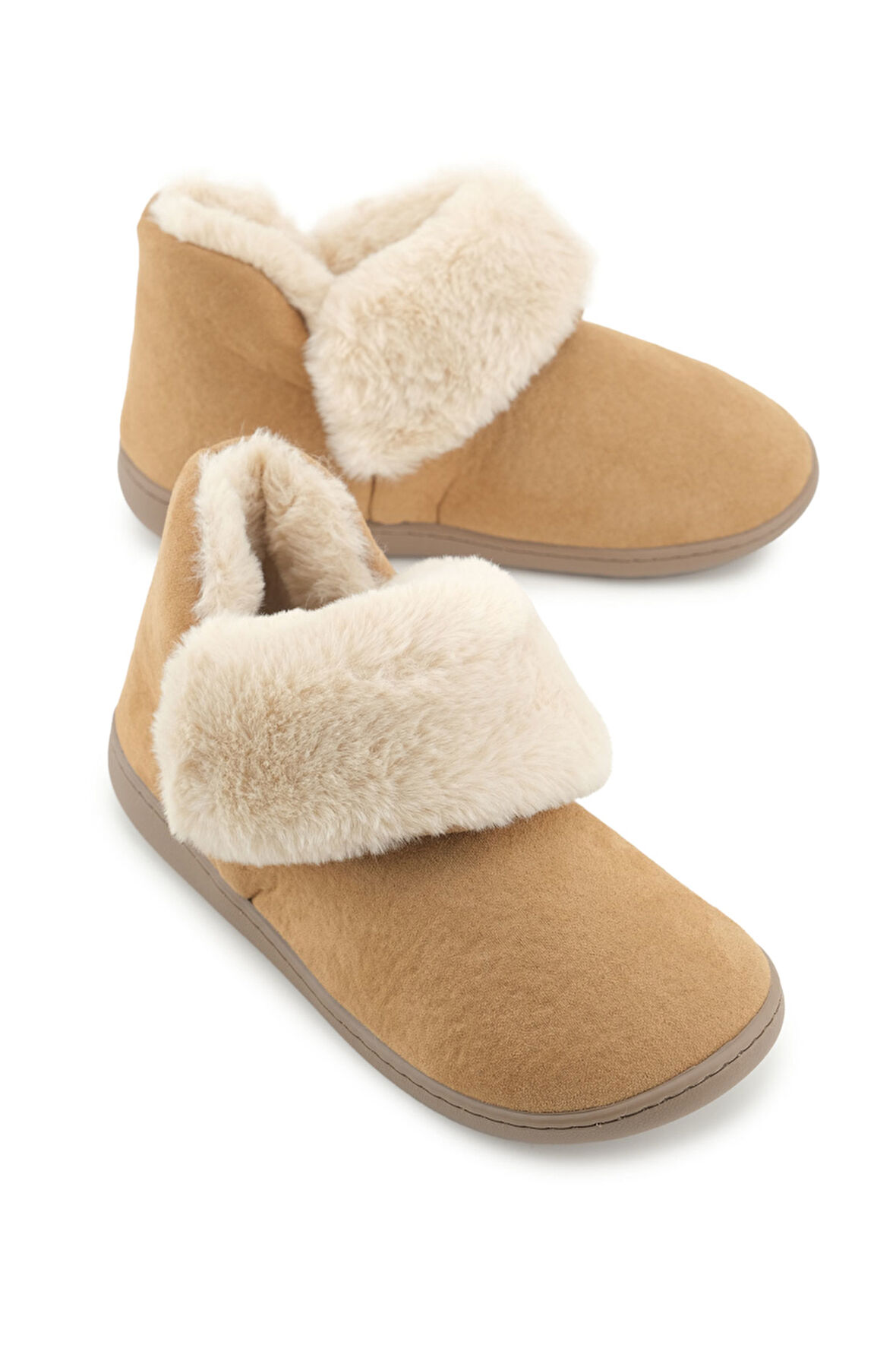 Gezer Kadın Kışlık İçi Peluşlu Rahat Taban Ev Bahçe Panduf Bot