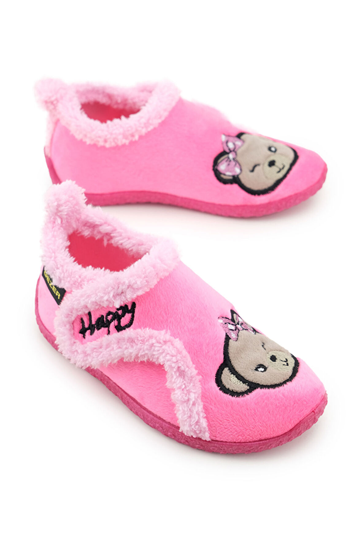 Gezer Kışlık Kız Çocuk Rahat Taban Cırt Cırtlı Ayarlanabilir Ev Okul Kreş Panduf Ayakkabı