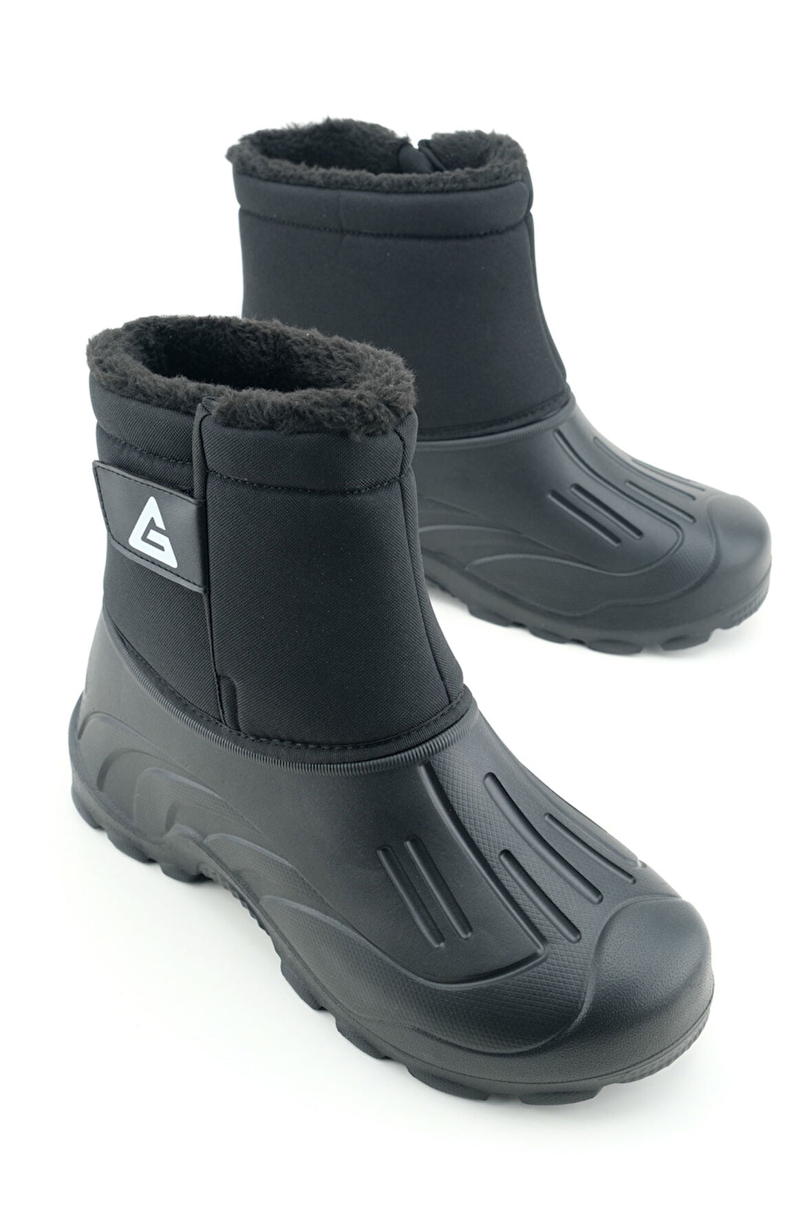 Gezer Erkek Kışlık İçi Peluşlu Su Geçirmez Tek Cırt Cırtlı Boğazdan Ayarlanabilir  Rahat Taban Günlük Eva Kar Bot Çizme