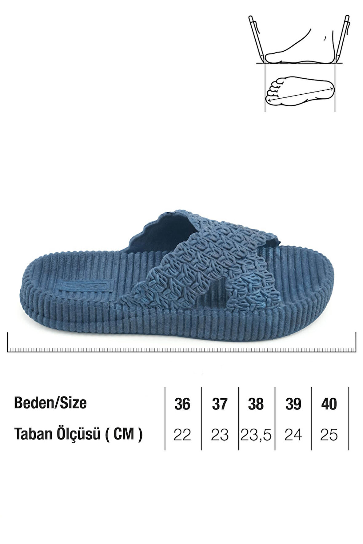 Gezer Kadın Yazlık Ev Banyo Islak Zemine Uygun Terlik