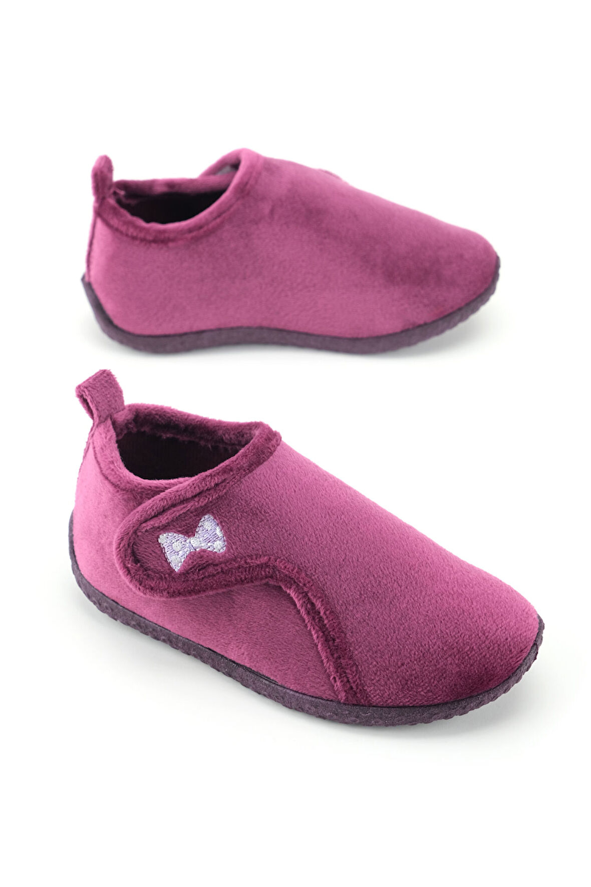 Gezer Kışlık Kız Çocuk PVC Rahat Taban Cırt Cırtlı Ayarlanabilir Ev Okul Kreş Panduf Ayakkabı