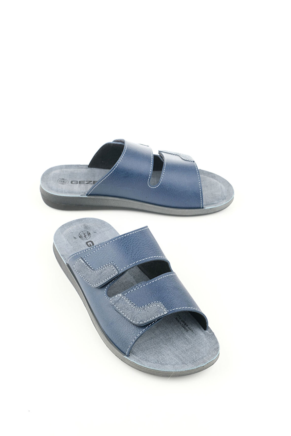 Gezer Yazlık Cırtlı Ayrlanabilir Suni Deri Rahat Taban Erkek Terlik