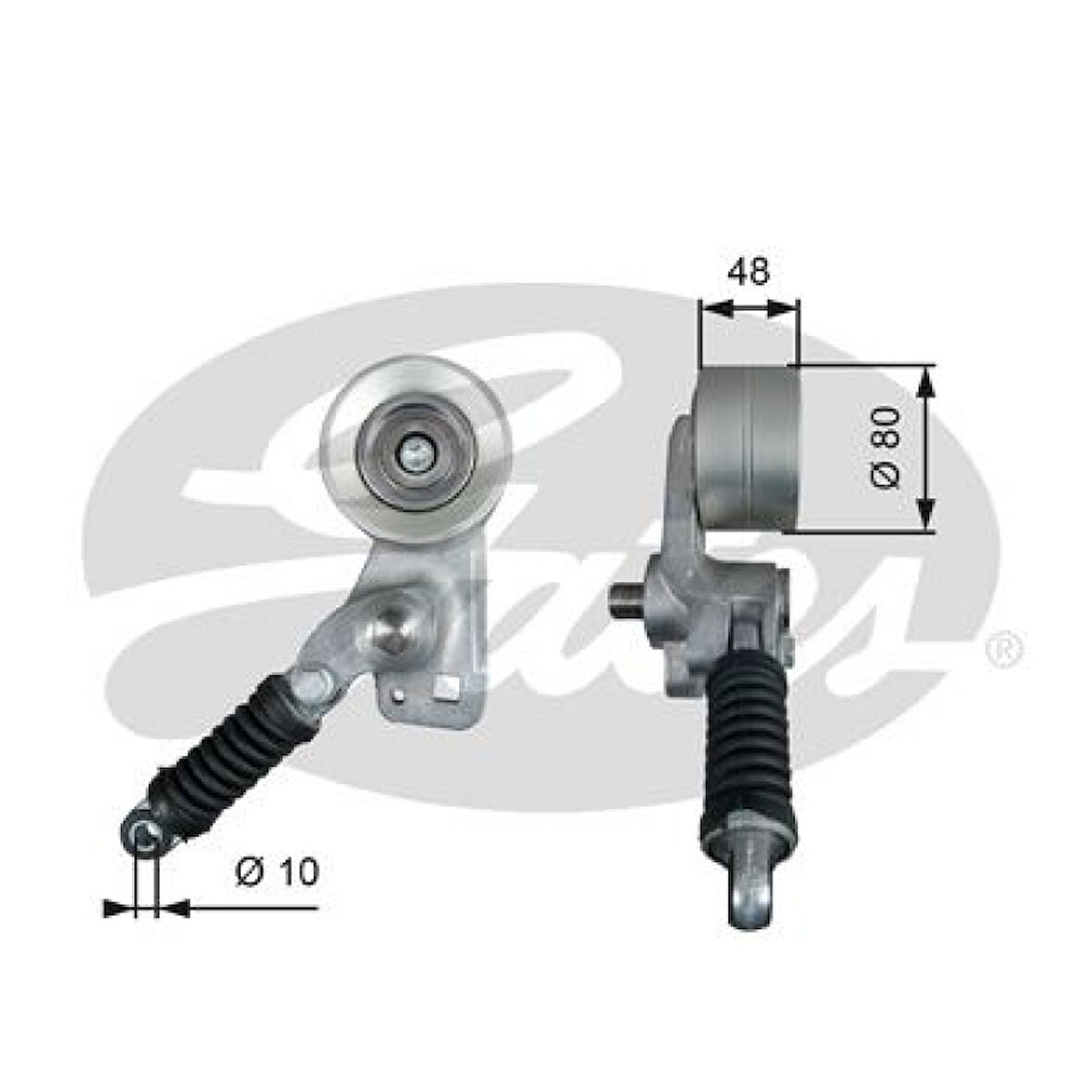 Mercedes Truck Kayıs Gergi Kasnagı Amortısorlu Mercedes Actros - Actros Mp2-3 1835-1840-1843-1844-1848 Om541-Om542 - Gates T38604