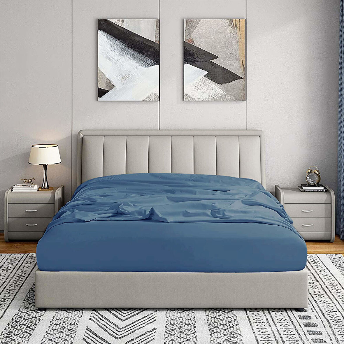 Soley | Jersey | %100 Pamuk Tek Kişilik 120 x 200 Lastikli Çarşaf