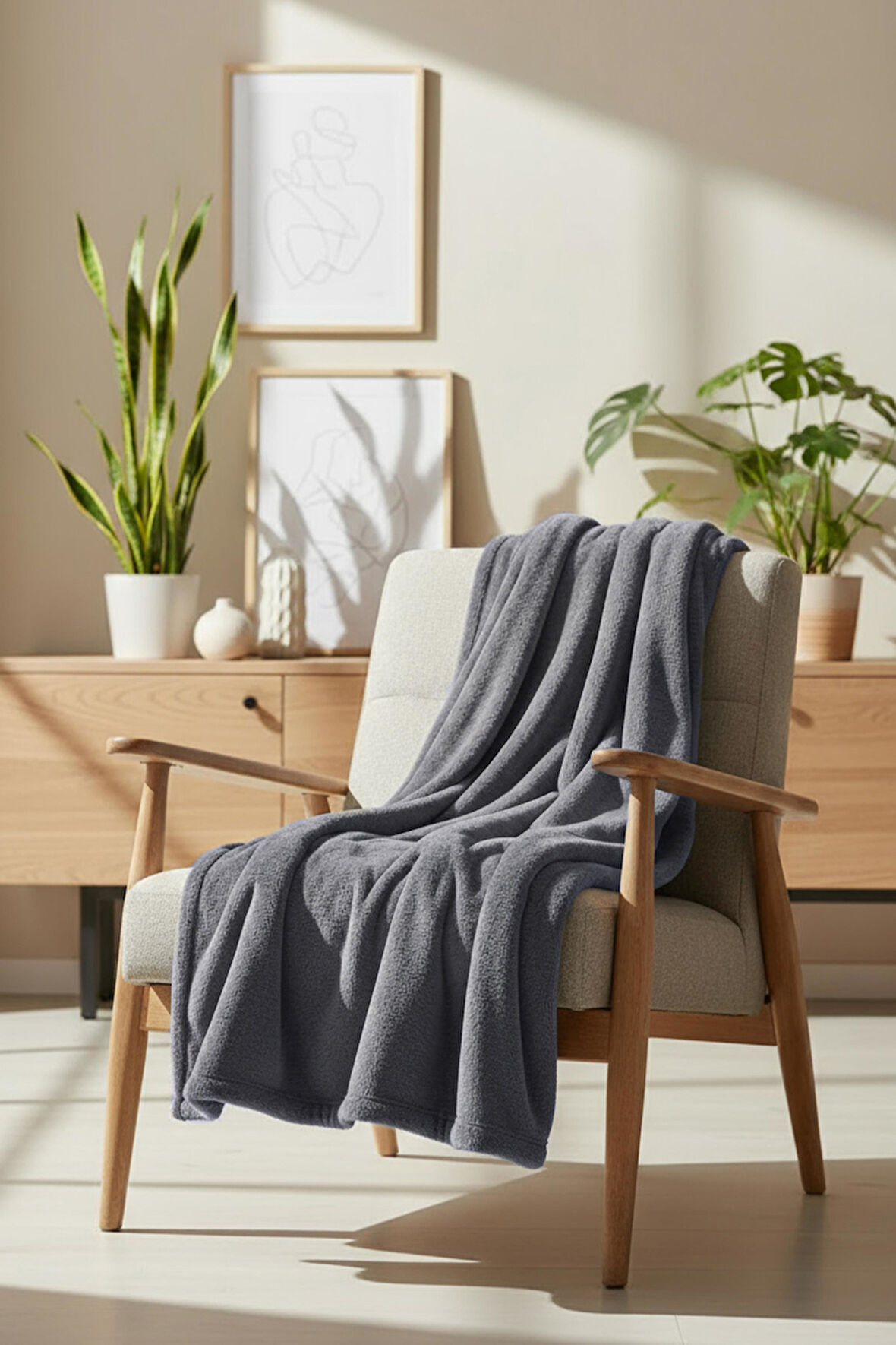 Pufina | Tavşan Tüyü Dokulu Peluş TV Battaniyesi & Koltuk Şalı | 140x190