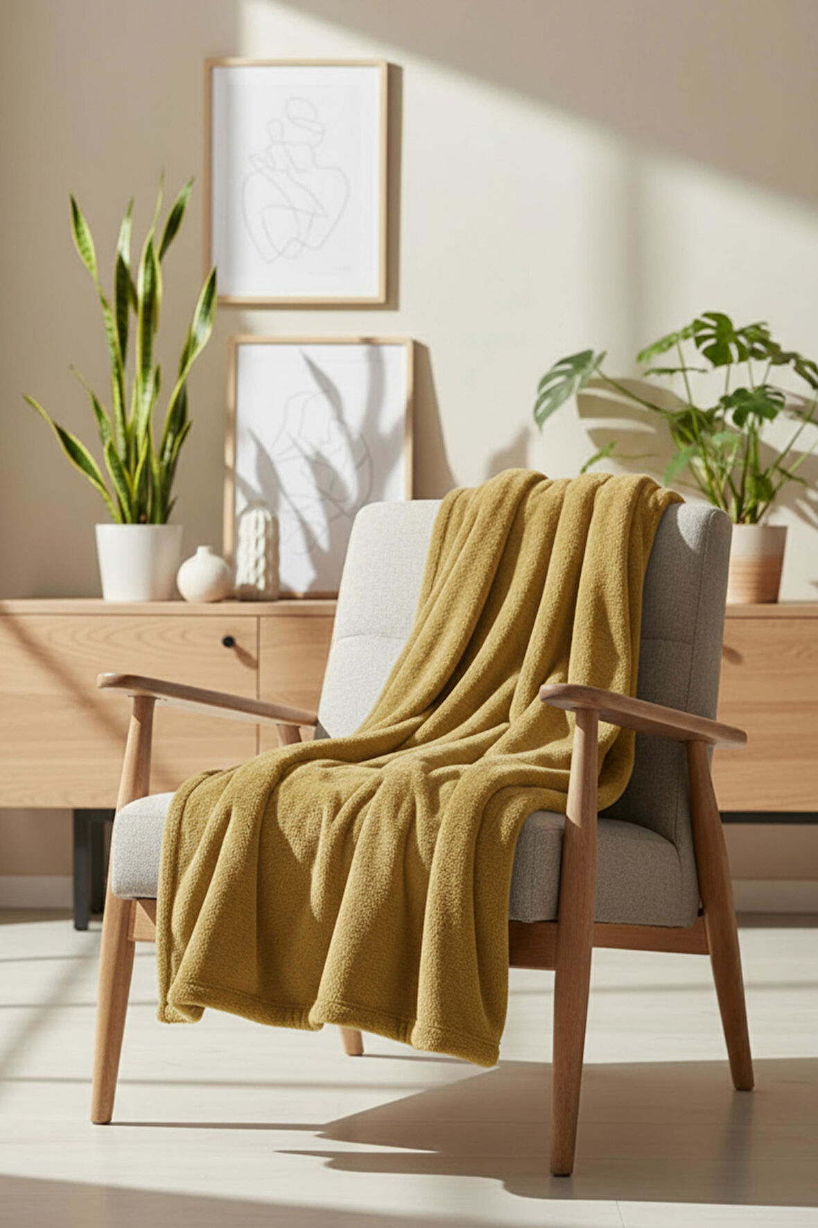 Pufina | Tavşan Tüyü Dokulu Peluş TV Battaniyesi & Koltuk Şalı | 140x190