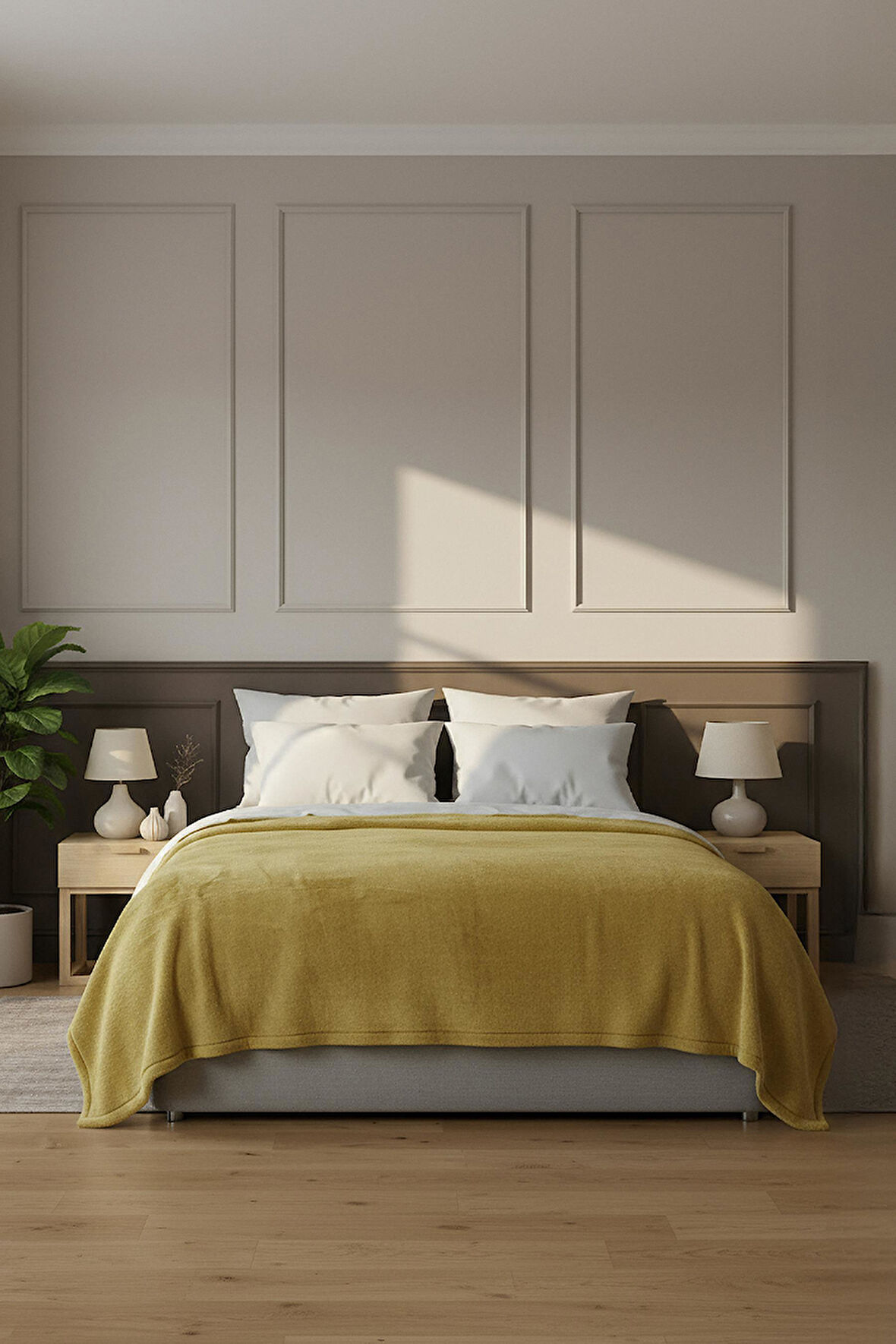 Pufina | Çift Kişilik Tavşan Tüyü Dokulu Peluş Battaniye & Yatak Örtüsü | 200x220