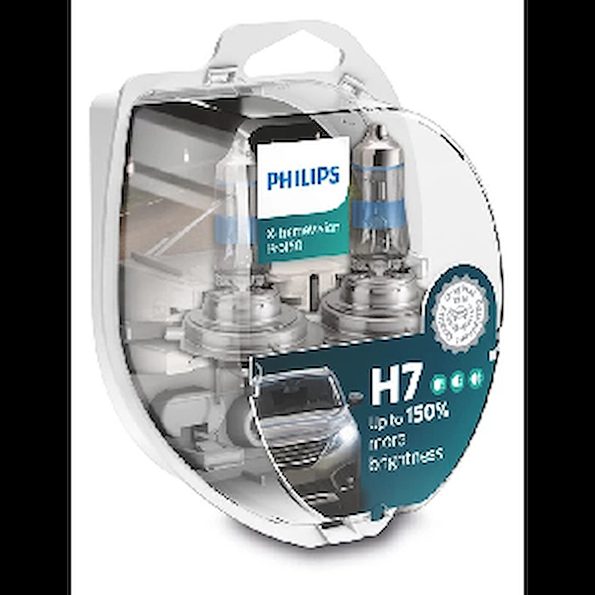 Unıversal Ampul-(x2) 12v H7 55w+ %150 Fazla İşik X-Treme Vision - Philips-12972xvps2