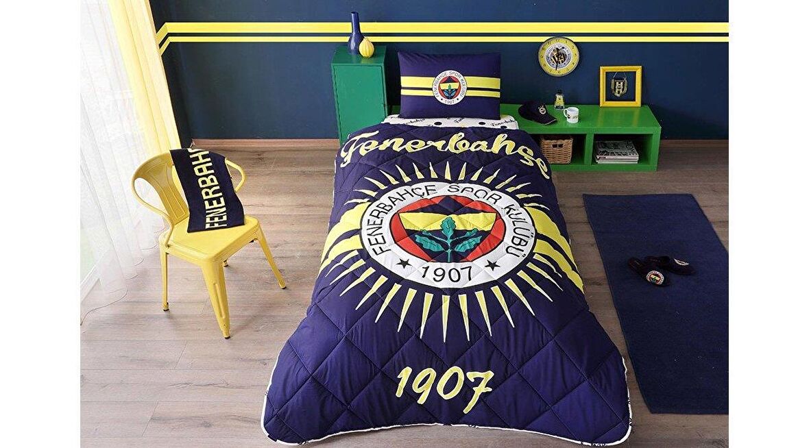 Taç Lisanslı Yorgan Seti Tek Kişilik Fenerbahçe