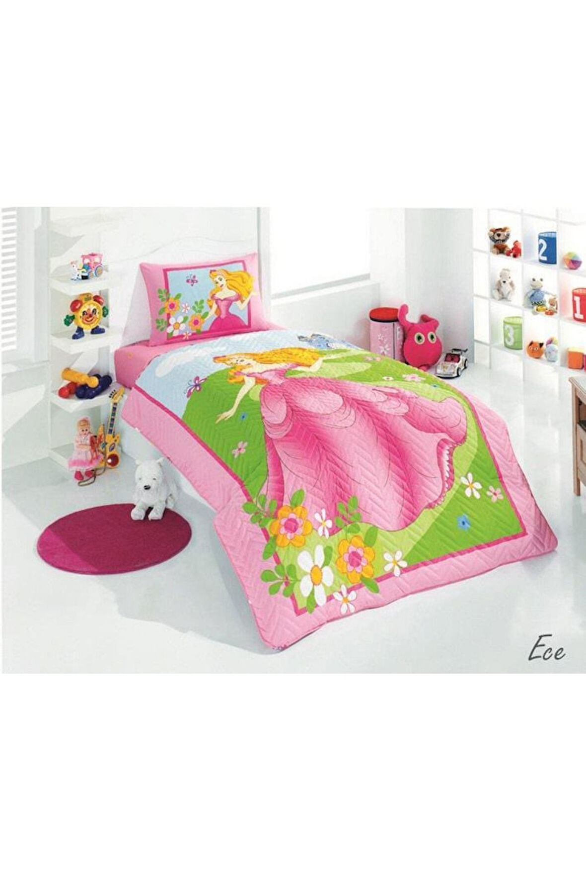 Ranforce 4 Dört Mevsim Kapitoneli Nevresim Takımı Tek Kişilik Kız