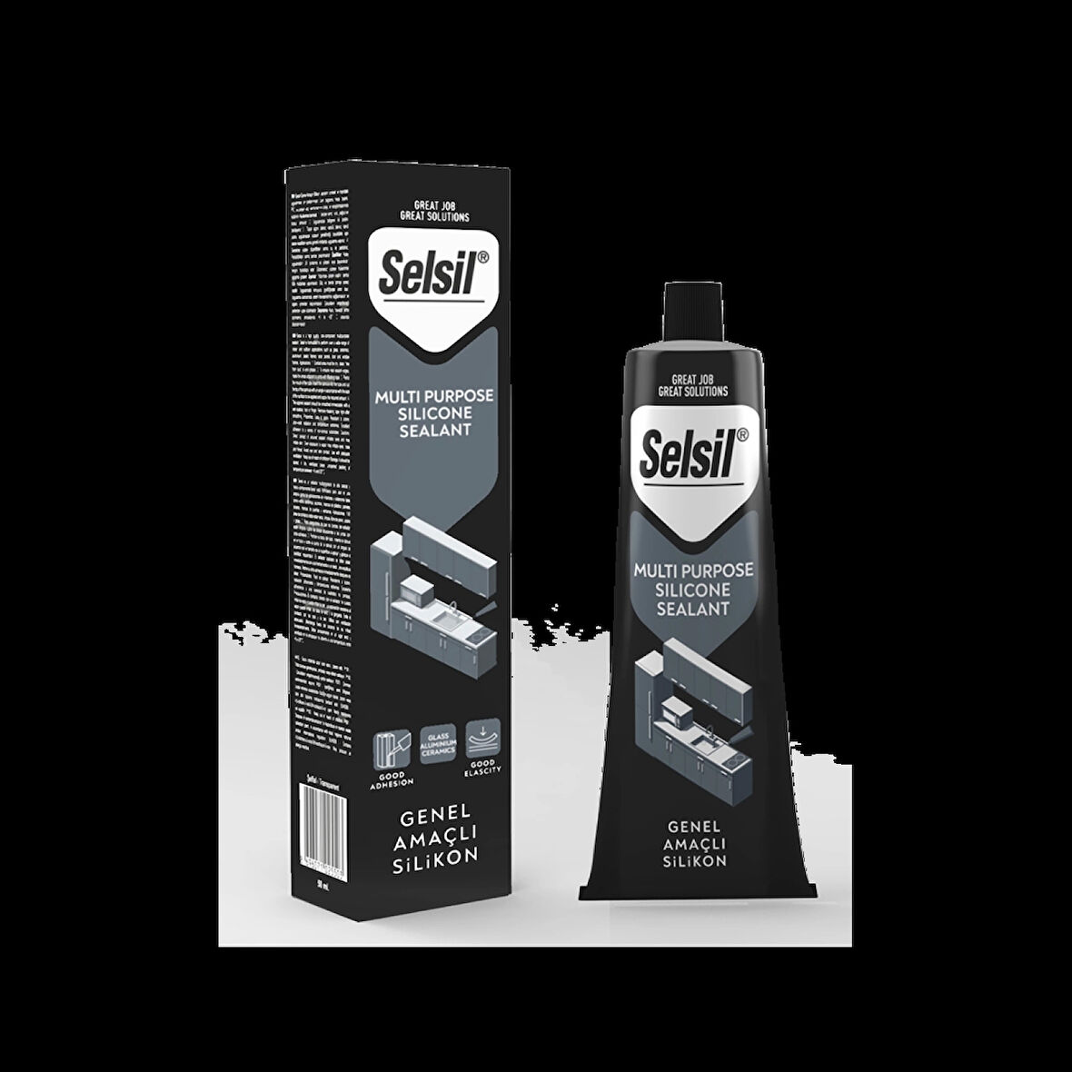 SELSİL Genel Amaçlı Silikon 50ml - Beyaz