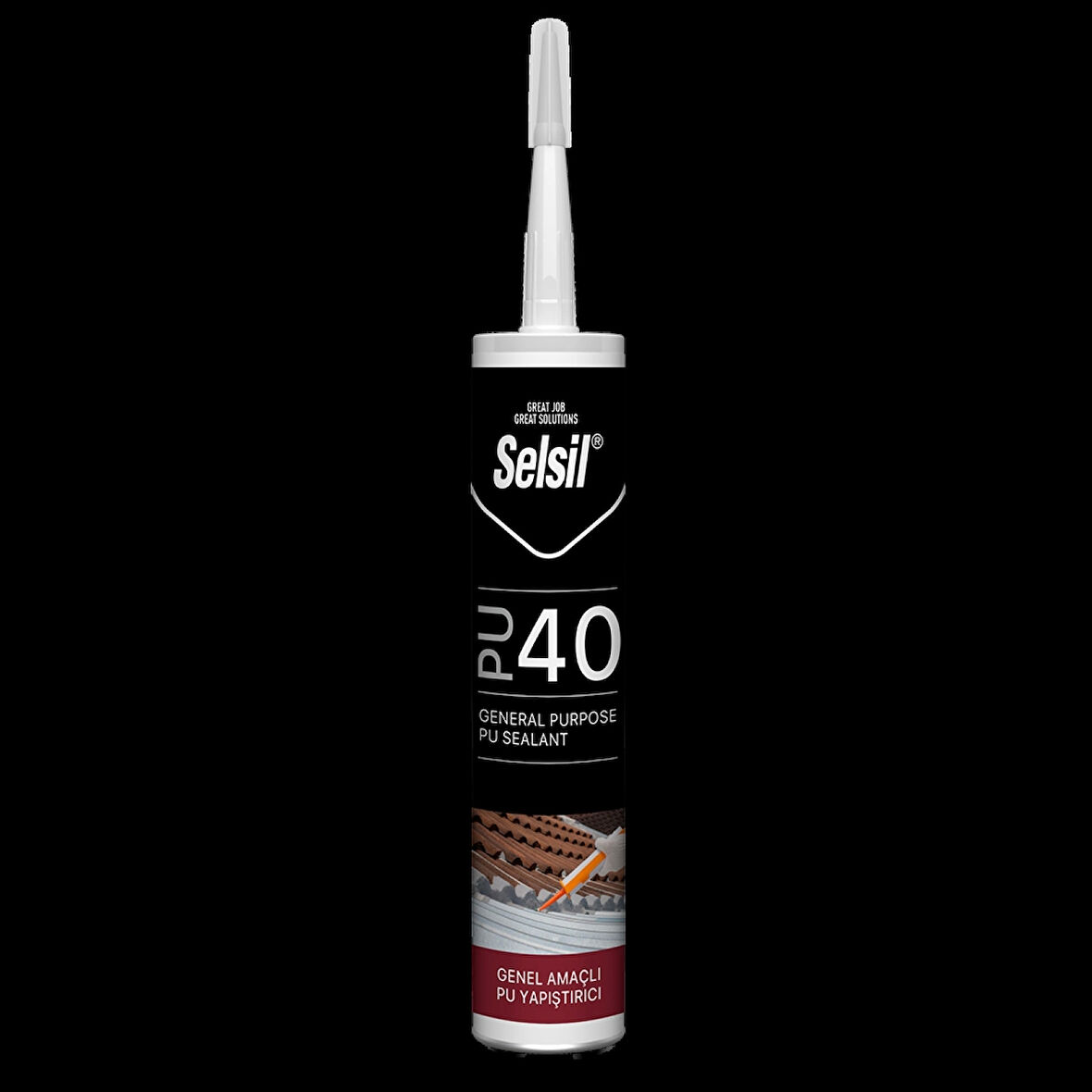 SELSİL PU 40 Genel Amaçlı Pu Mastik 280ml - Kırmızı