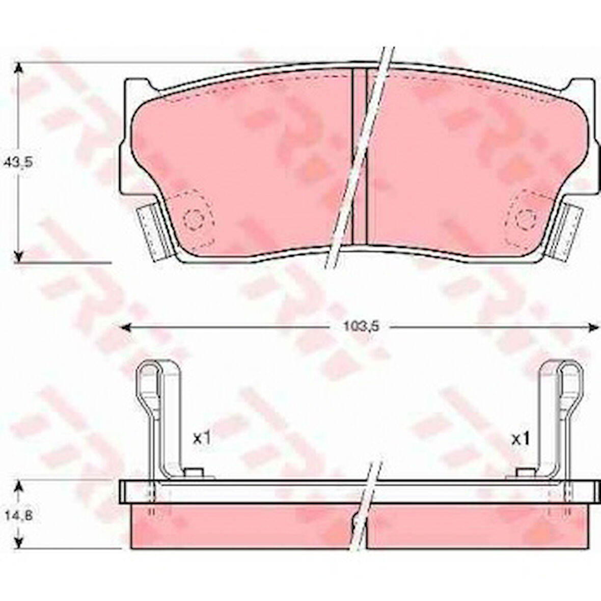 Suzukı Fren Balatası On Suzukı X-90 Vitara 90-98 3 Kapı - Trw Gdb885