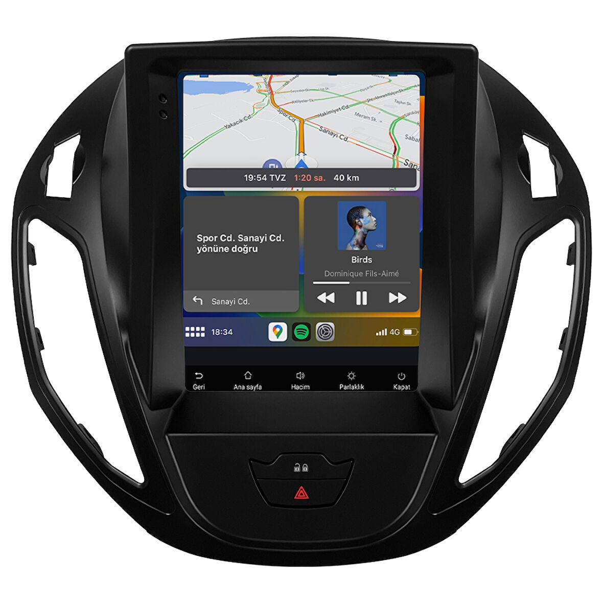 Ford Courier Titanium Android Multimedya Sistemi (2013-2024) CRV-4837XAT