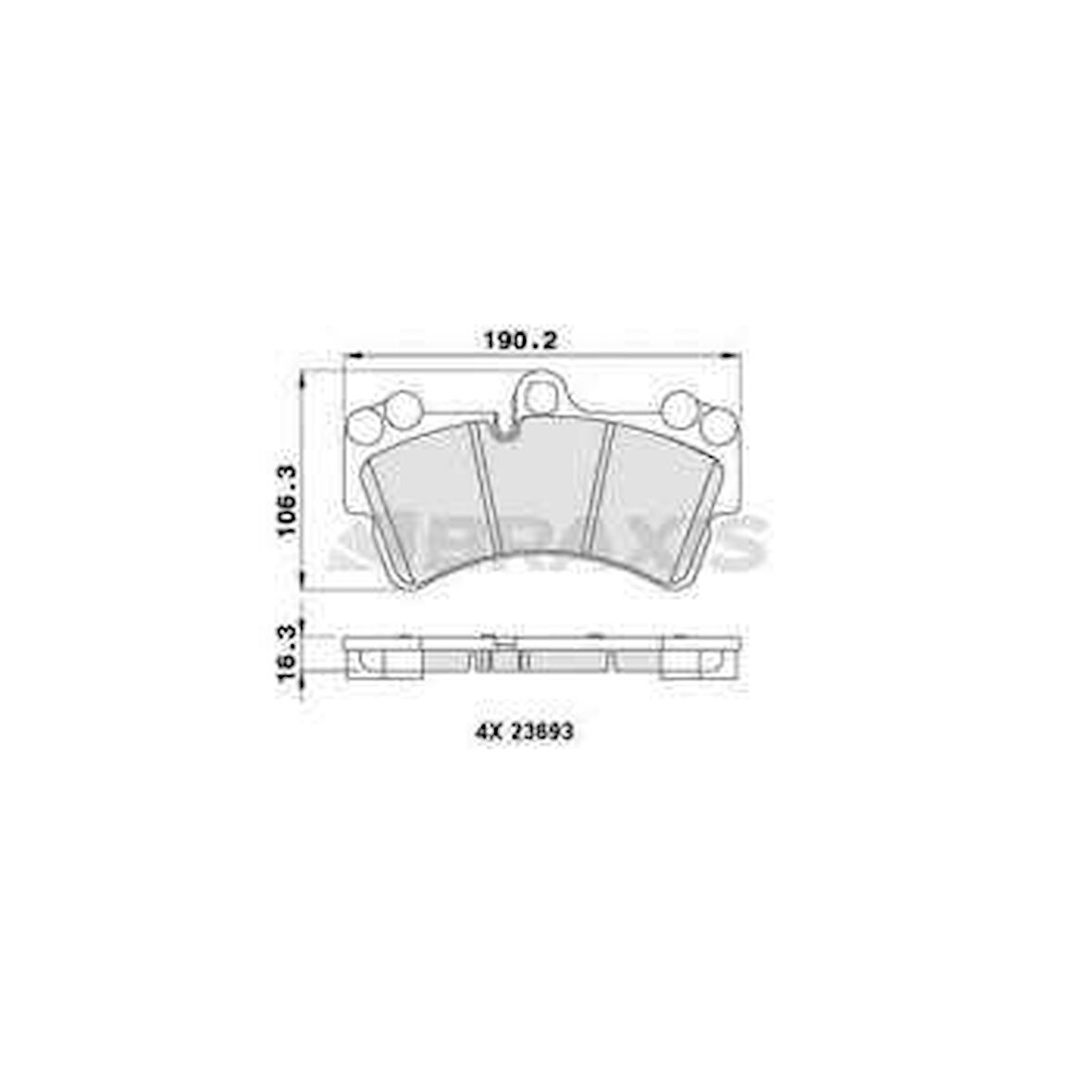 Vag On Fren Balatası (18) Q7 3.0tdi Quattro / 4.2fsi Quoattro 03 / 06>cayenne 955 Turbo 09 / 02> Touoreg - Braxıs Aa0199
