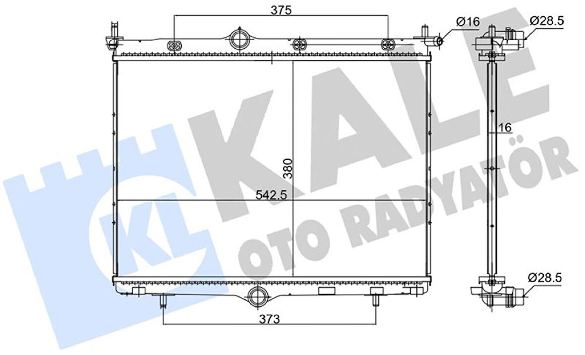 Psa Su Radyatörü - Su Radyatörü - Kal 362640
