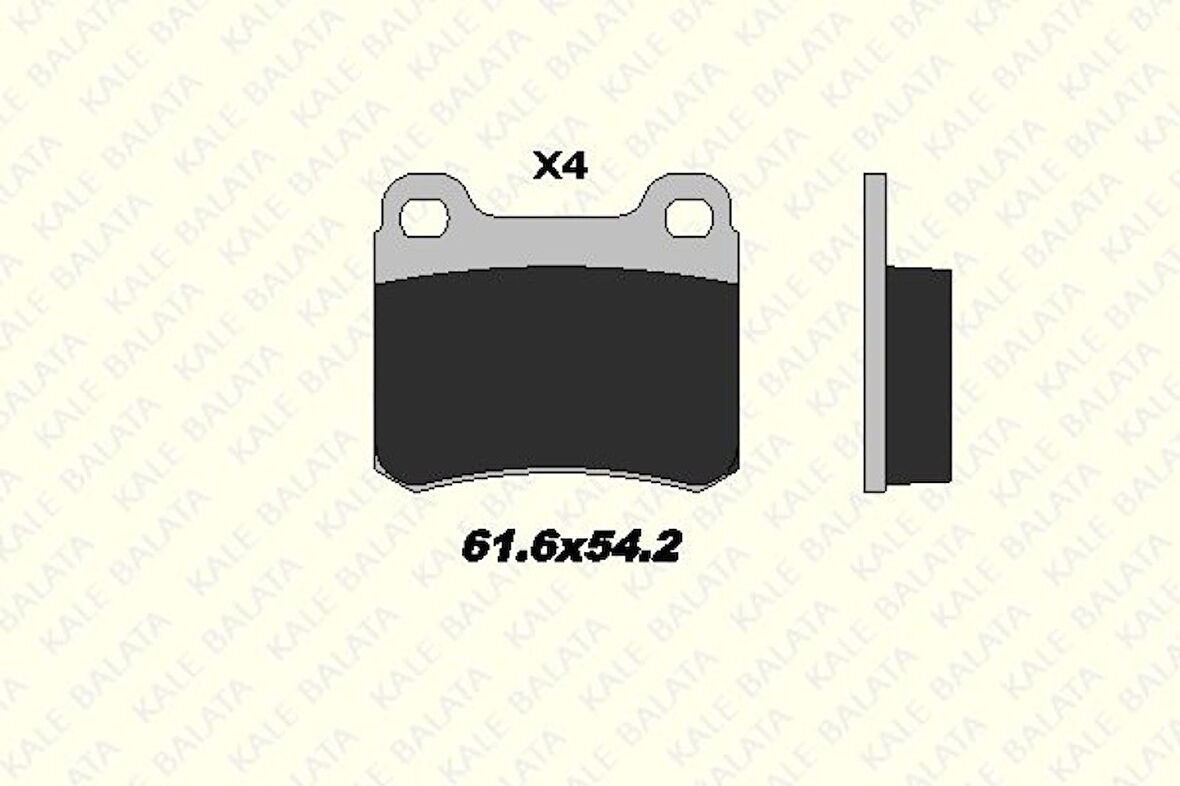 Mercedes Fren Balatası Arka 190 W201 88>93 W202 94>00 C124 87>93 W124 93>95 C124 93>97 - Kale B 20687 135 04 Ans