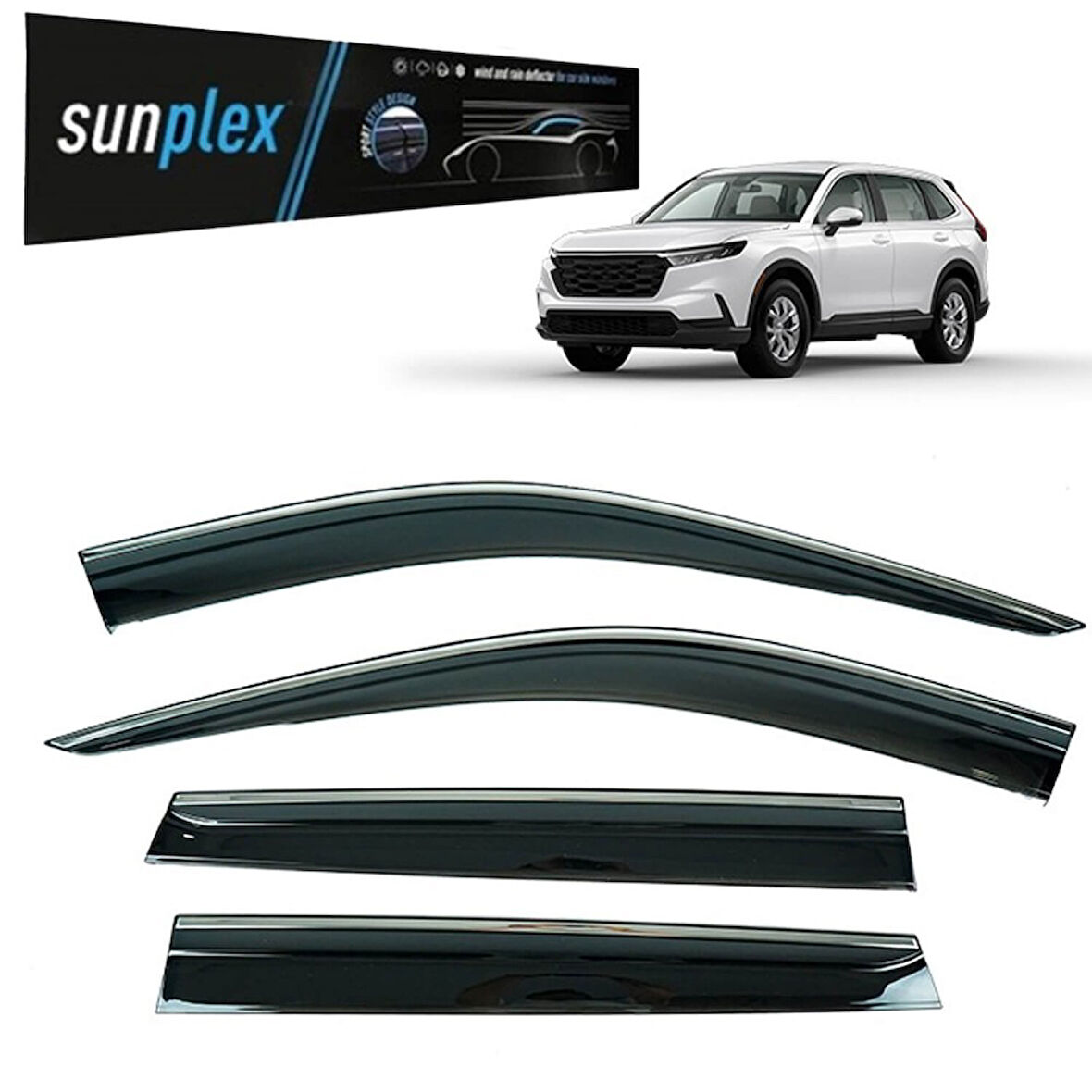 Sunplex Kromlu Cam Rüzgarlığı CR-V 2022-2025 ile uyumlu