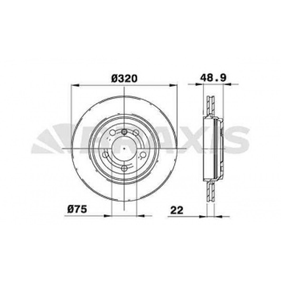 Bmw Fren Diski Arka Havalı Bmw E46 99>05 - Braxıs Ae0338