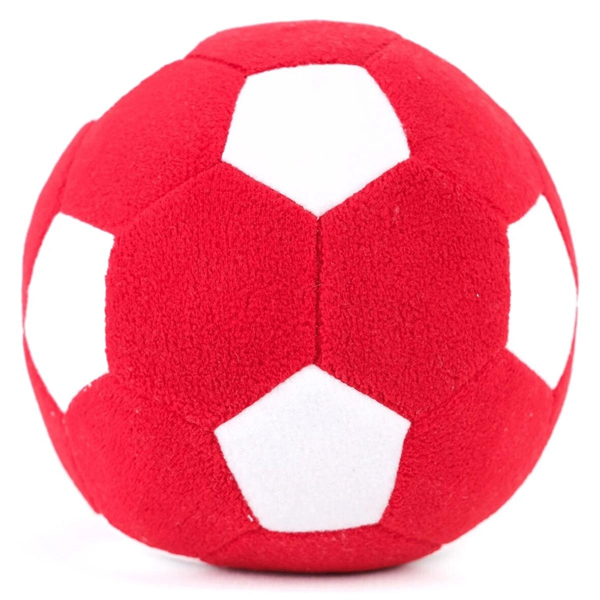 Peluş Oyuncak Top Sparka Peluş Taraftar Futbol Topu 20cm – Kırmızı Beyaz