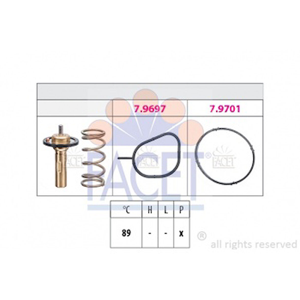 Ford Termostat Focus-Fiesta-Ecosport-Mondeo 1.0l Ecoboost - Facet 7.8826