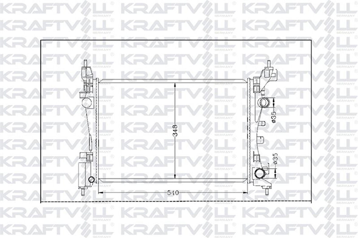 Opel Motor Su Radyatoru Corsa D Z12xep 14xep - Kraftvoll 08040158