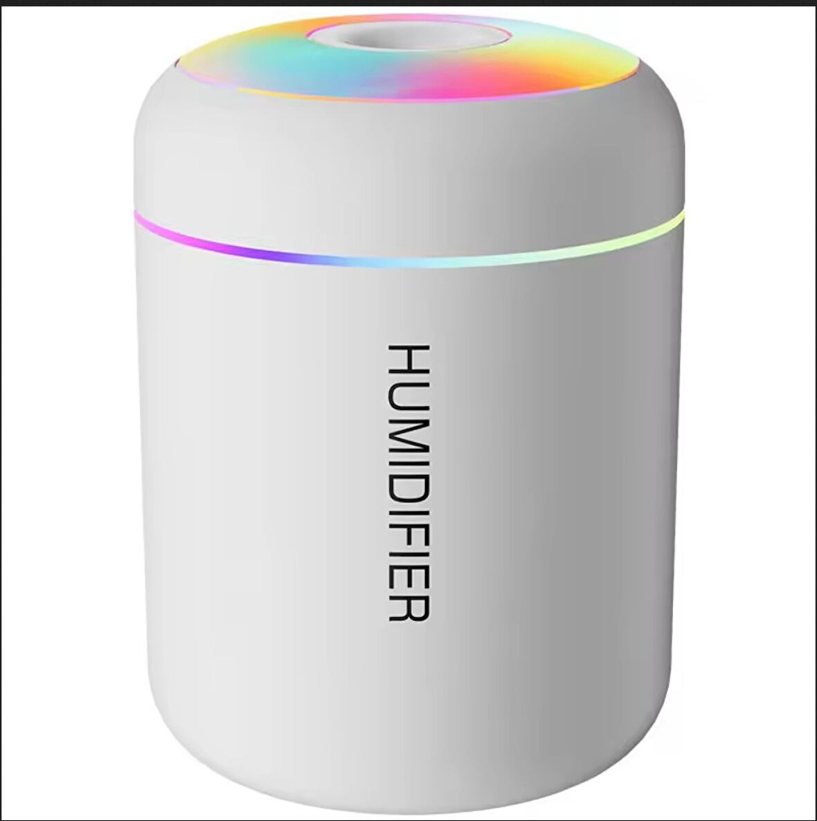RGB BEYAZ 180 ML USB ULTRASONİK OFİS ODA VE ARABA HAVA NEMLENDİRİCİ BUHAR MAKİNESİ AROMA DİFİZÖRÜ