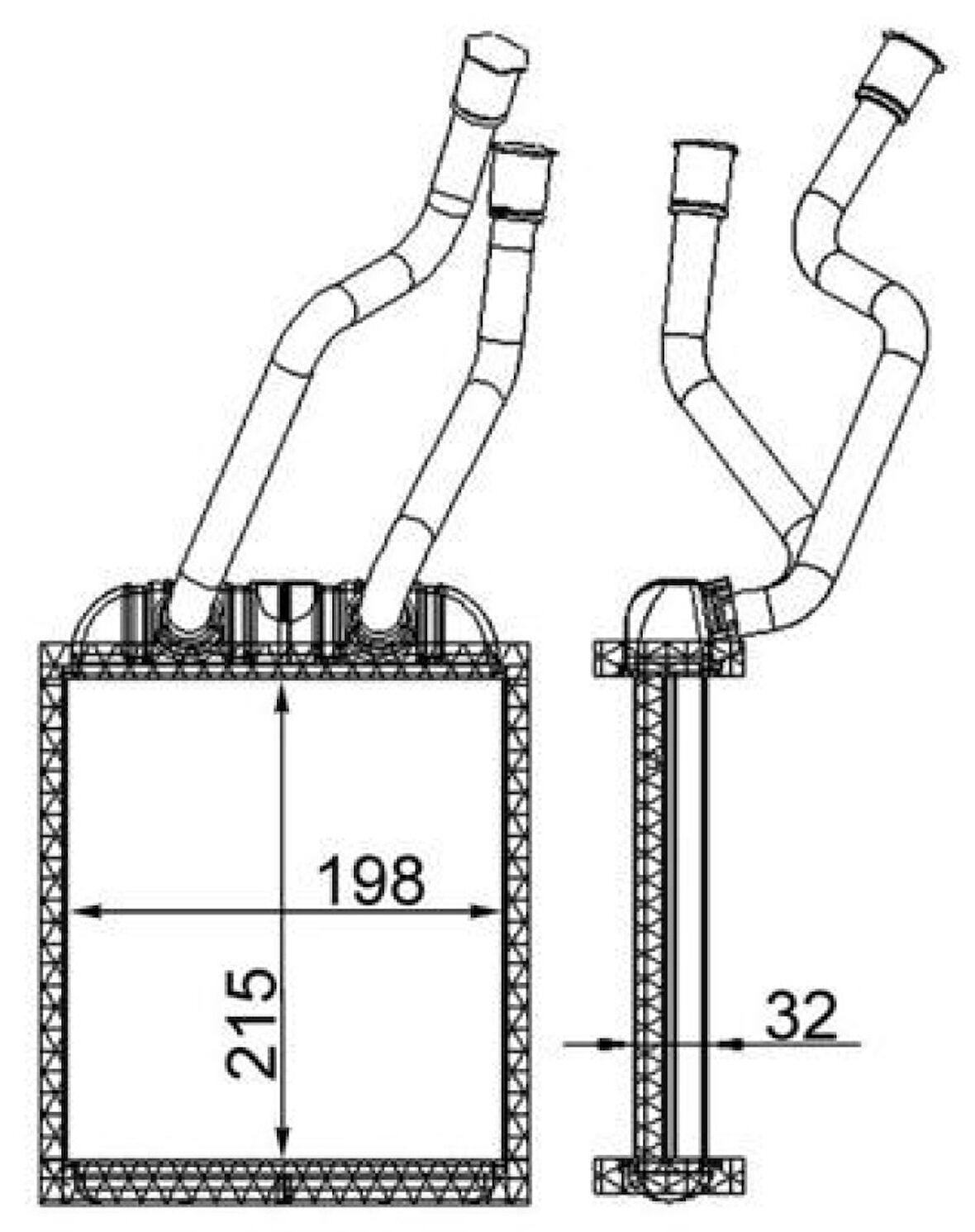 Vw Kalorıfer Radyatörü - 8fh351315351 - Bhr Ah 180 000s