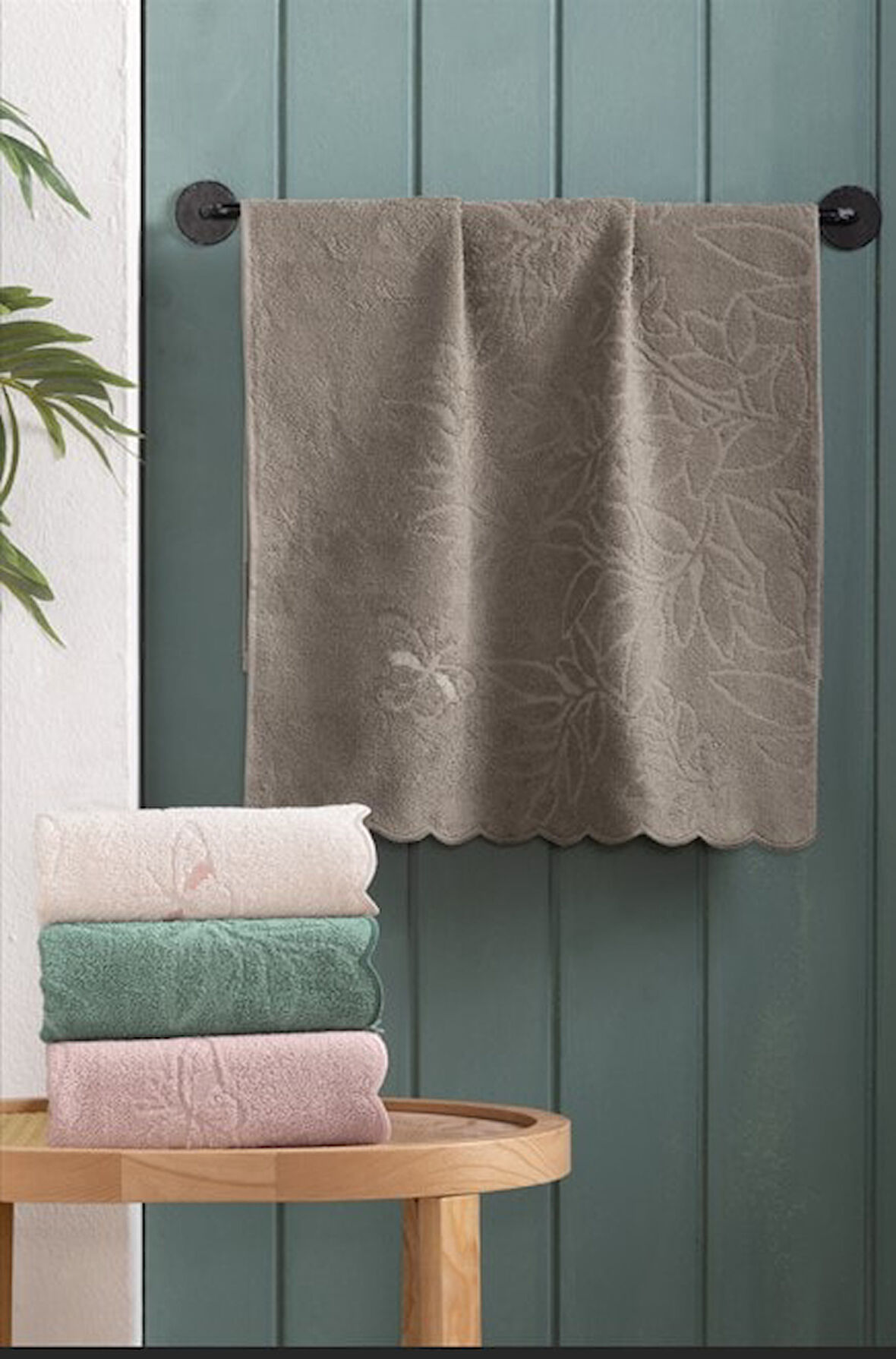 Altınbaşak Nakışlı 4´lü 50x90 El Havlusu Nabi V2