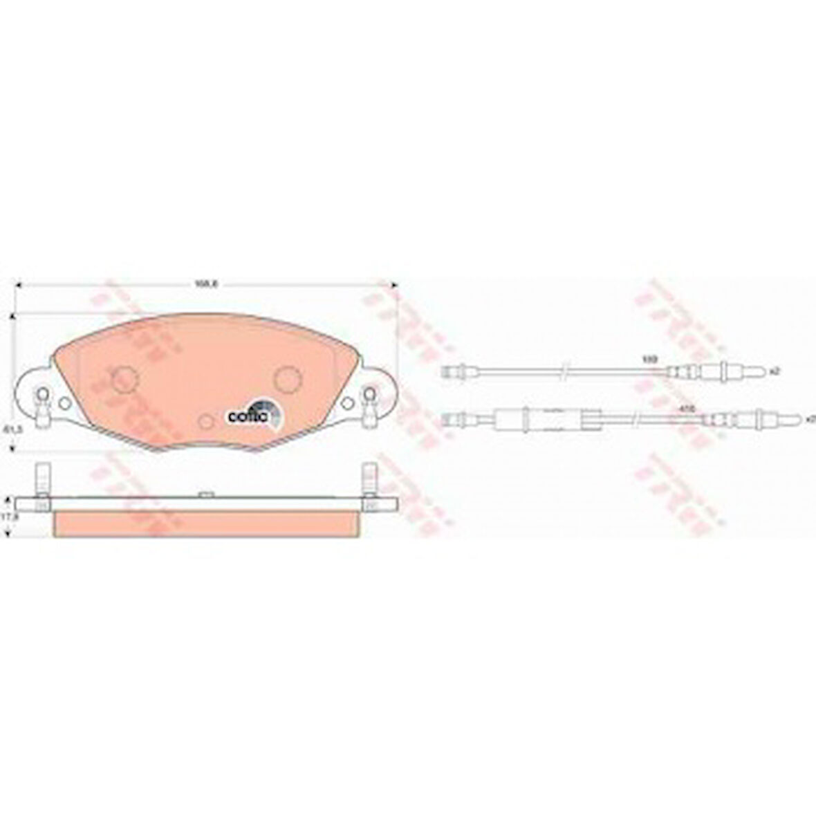 Psa On Fren Balatası Fisli C5 2,2 Hdi 3,0 V6 Hb / Sedan - Trw Gdb1449