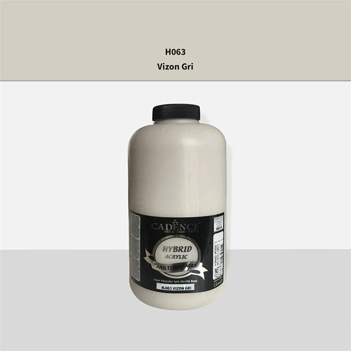 HYBRID AKR. MULTISURFACES H-063 VİZON GRİ 2000ML