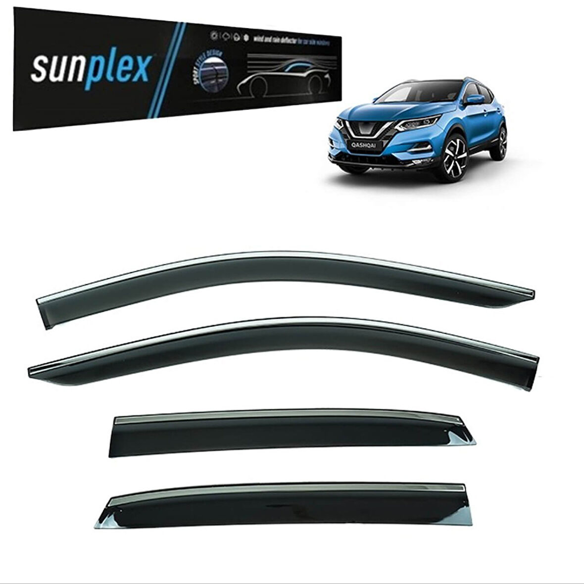 Sunplex Kromlu Cam Rüzgarlığı Peugeot Rifter 2018-Sonrası ile uyumlu