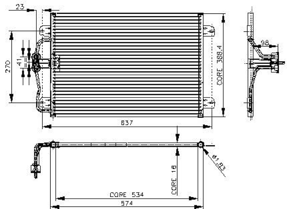 Renault Klima Radyatoru (kondanser) Megane I 1.4 16v 98>03 - Kale 050abc020