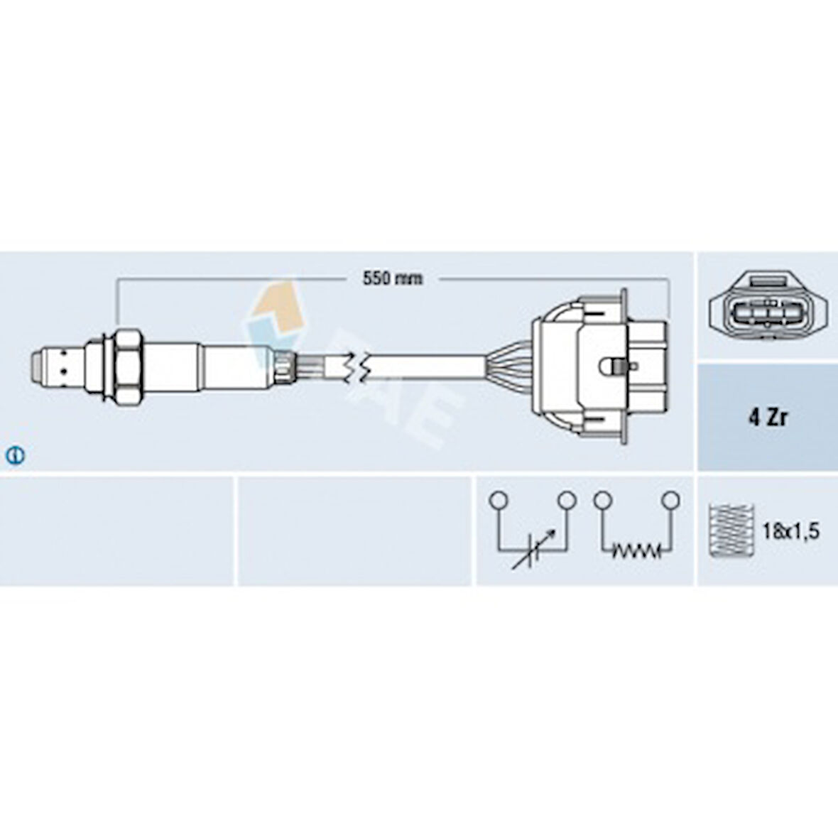 Chevrolet Oksıjen Sensoru Konum 1 (katalızator) Cruze Orlando - Fae 77342