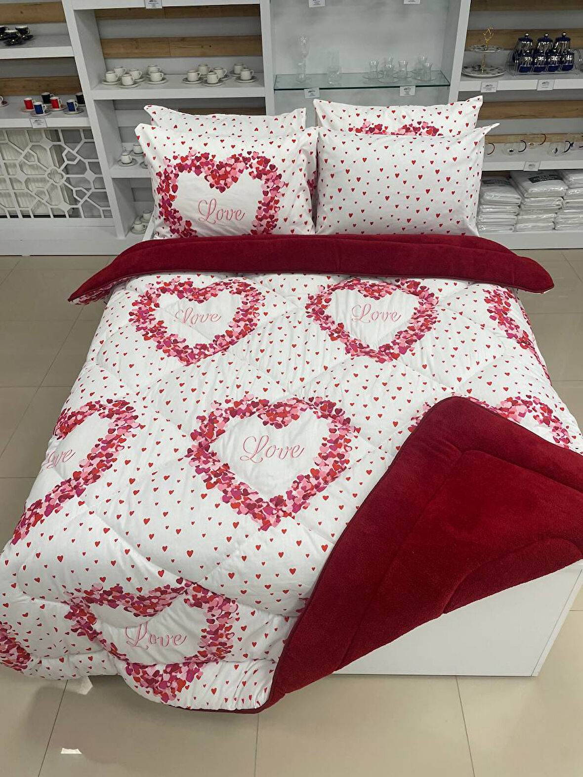 ETE HOMETEX ÇİFT KİŞİLİK WELSOFT UYKU SETİ LOVE 8696474231860