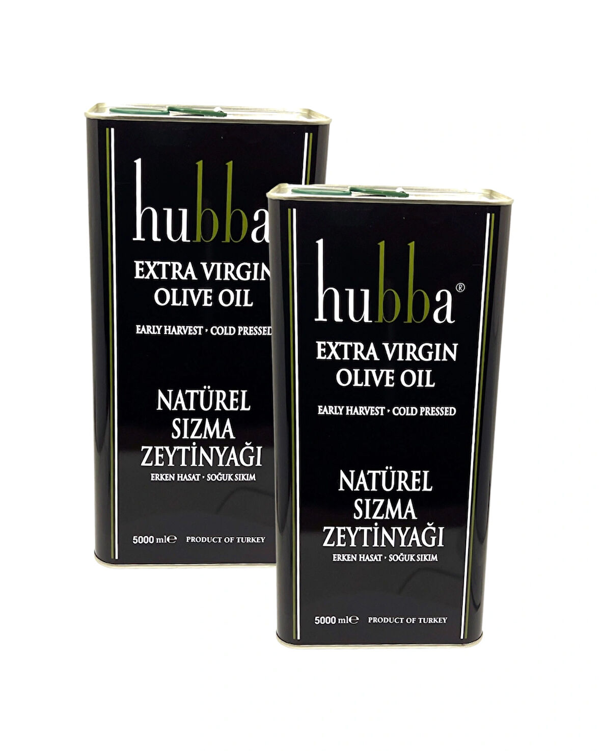 HUBBA 2X5 LT TENEKE NATUREL SIZMA ZEYTİNYAĞI