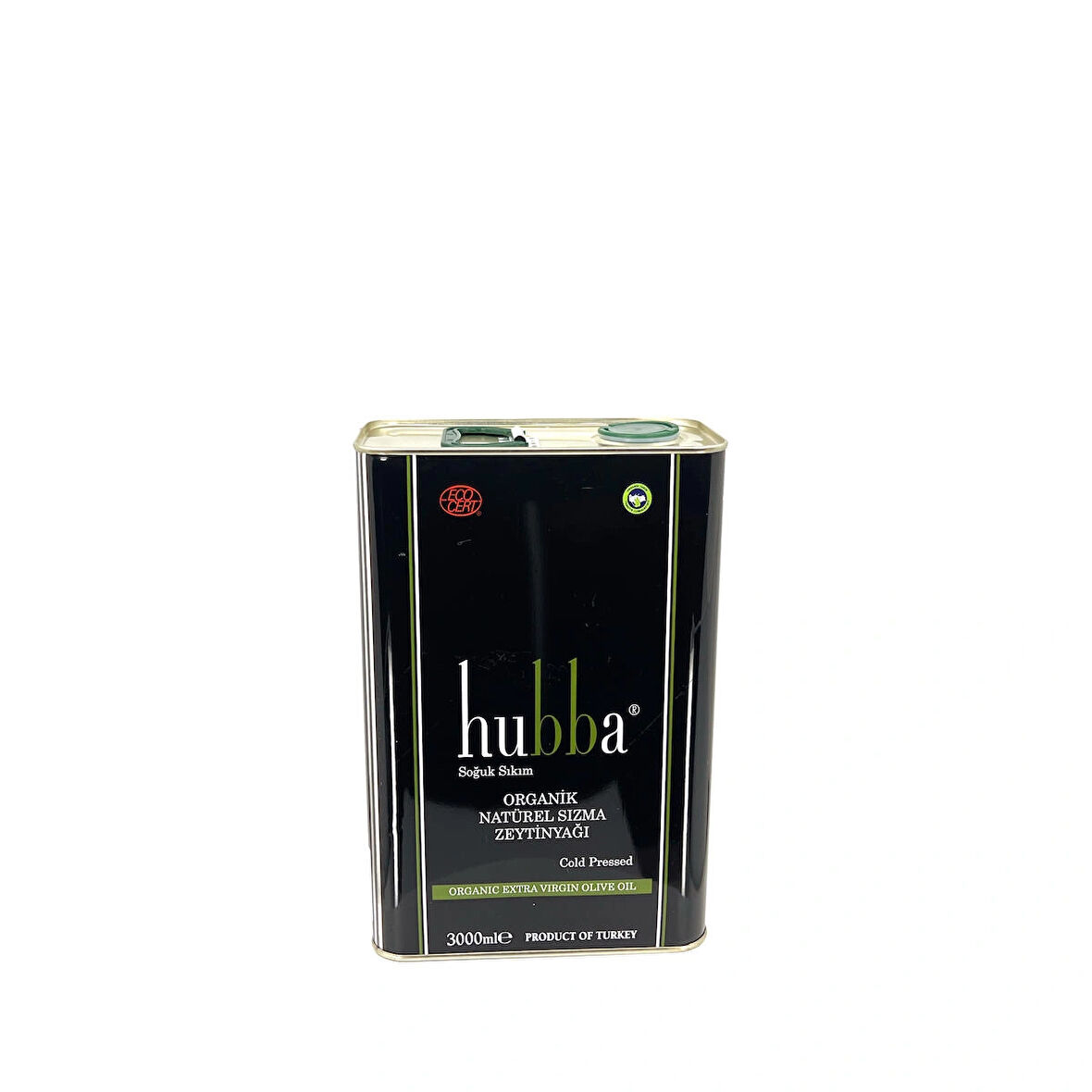 HUBBA 3 LT TENEKE ORGANİK NATUREL SIZMA ZEYTİNYAĞI